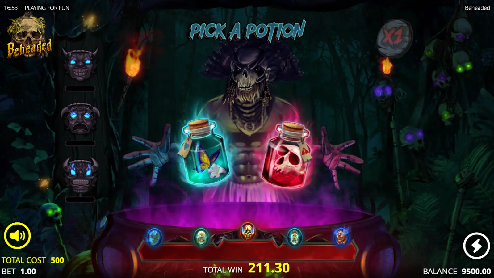 Beheaded Slot Pick a Potion