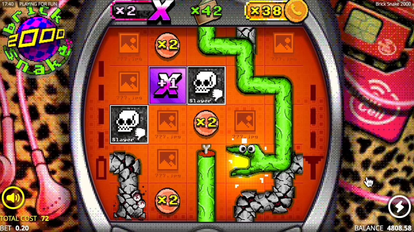 Brick Snake 2000 Slot Modifiers During Snek Spins