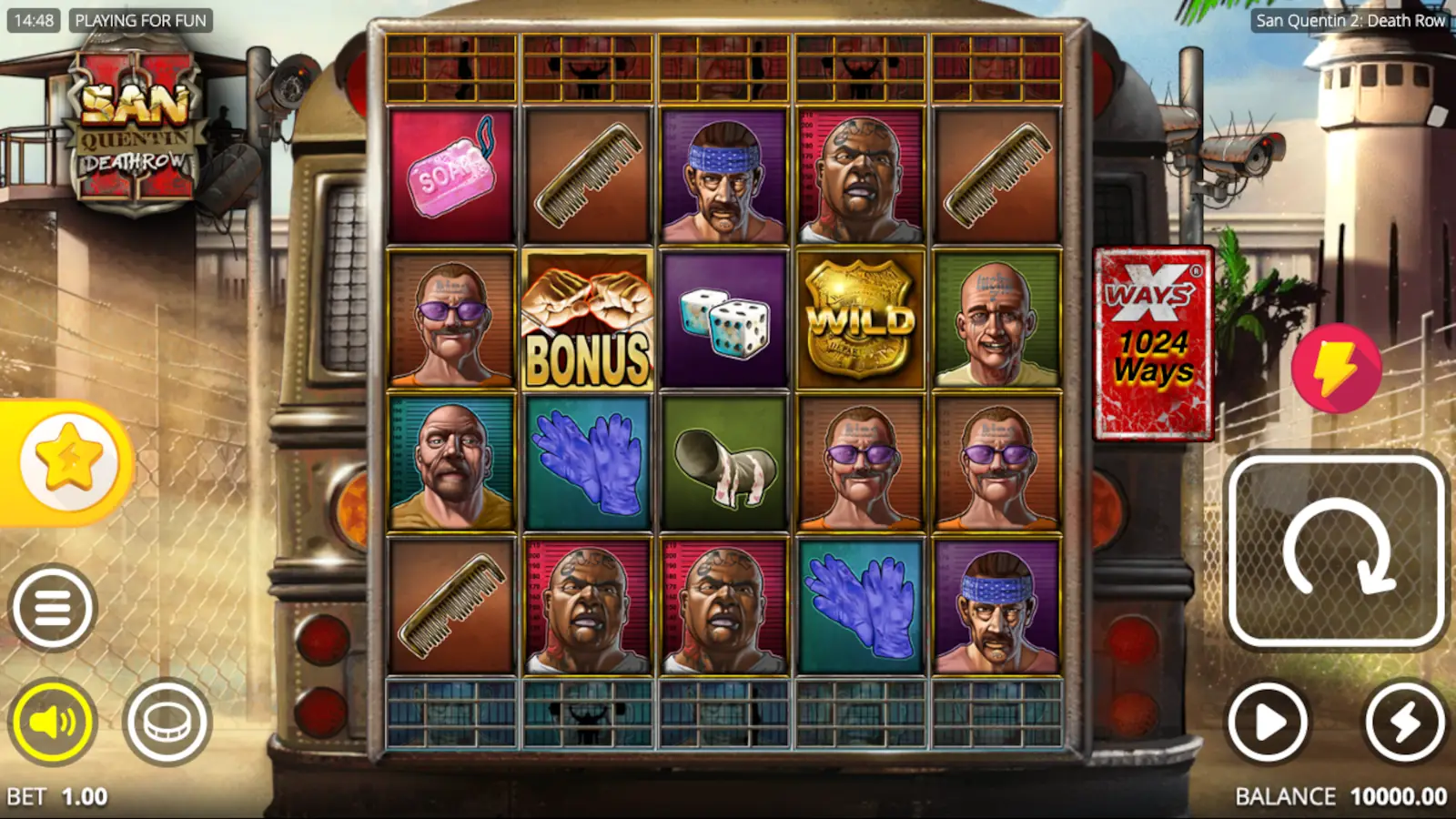 San Quentin 2: Death Row Slot Rules and Gameplay