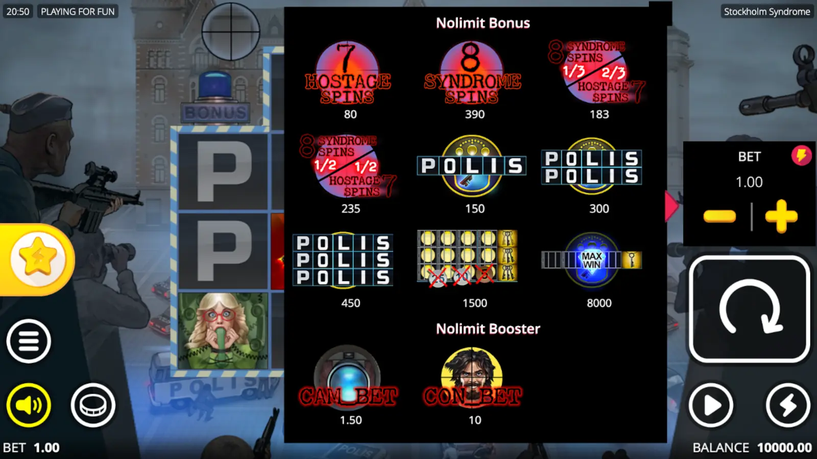 Stockholm Syndrome Slot Nolimit Bonus Buy