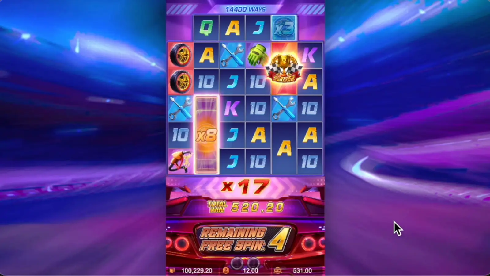 Speed Winner Slot Free Spins Feature