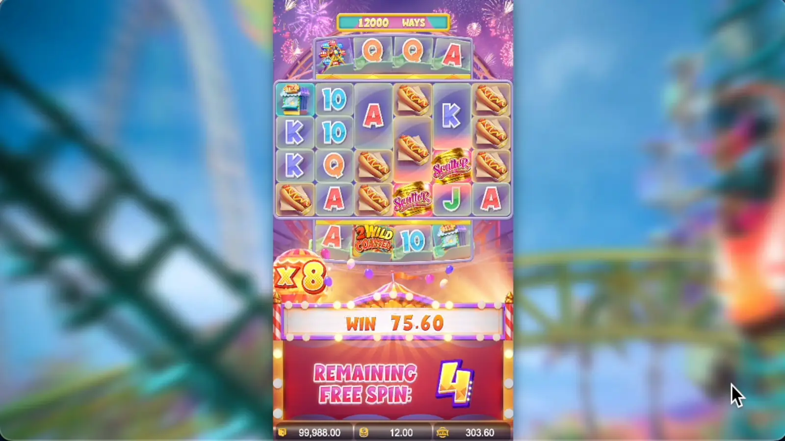 Wild Coaster Slot Free Spins Feature