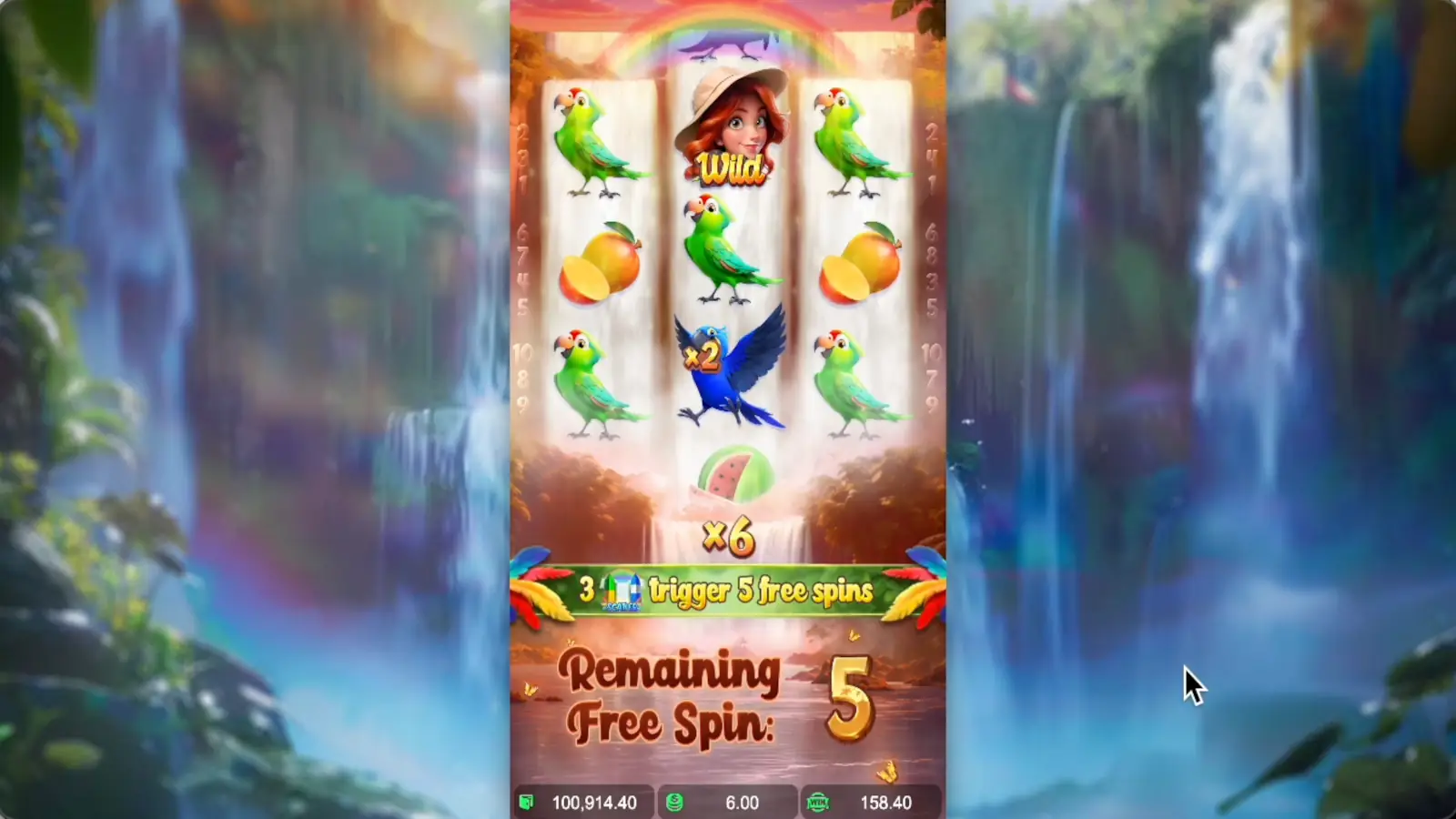 Wings of Iguazu Slot Free Spins Feature