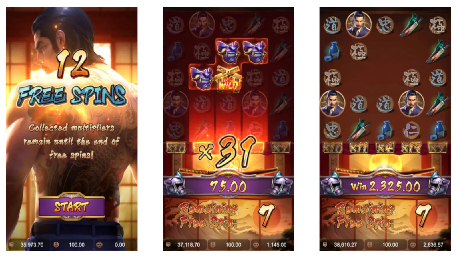 Yakuza Honor Slot Free Spins