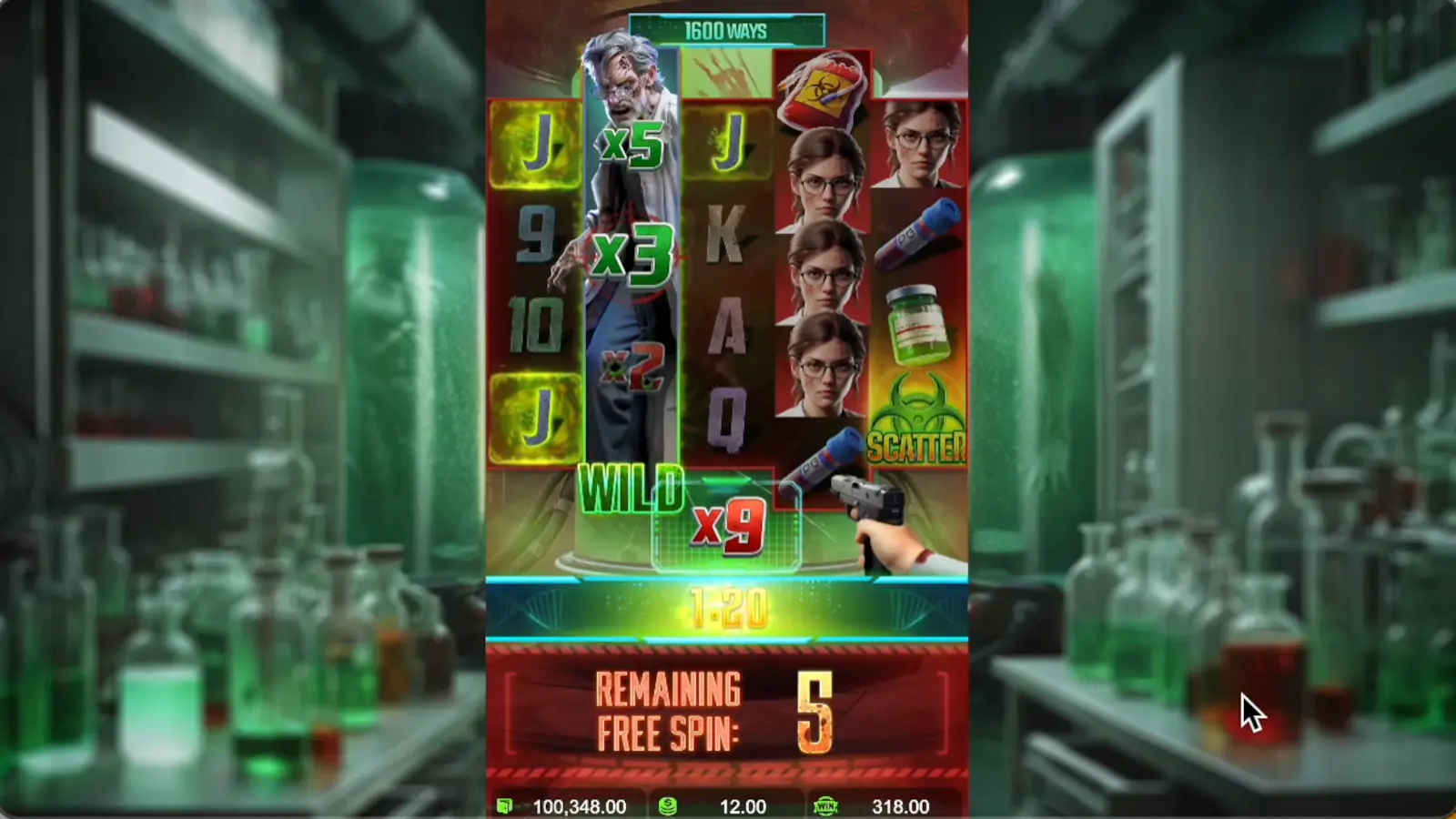 Zombie Outbreak Slot Free Spins Feature