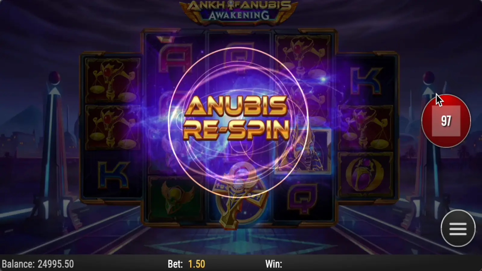 Ankh of Anubis Awakening Slot Anubis Respin