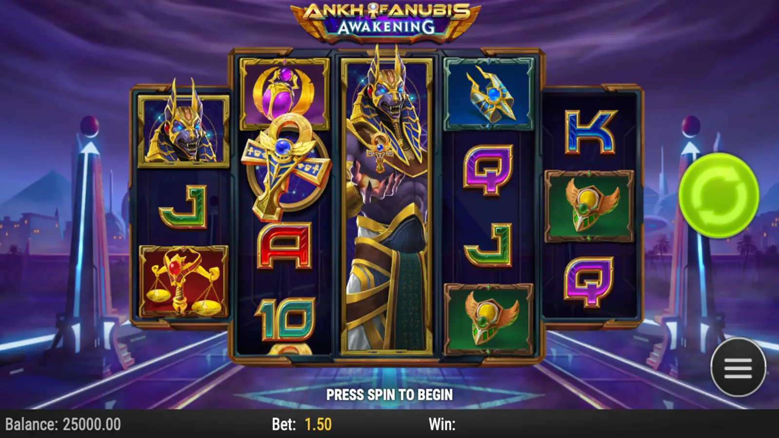 Ankh of Anubis Awakening Slot Rules and Gameplay