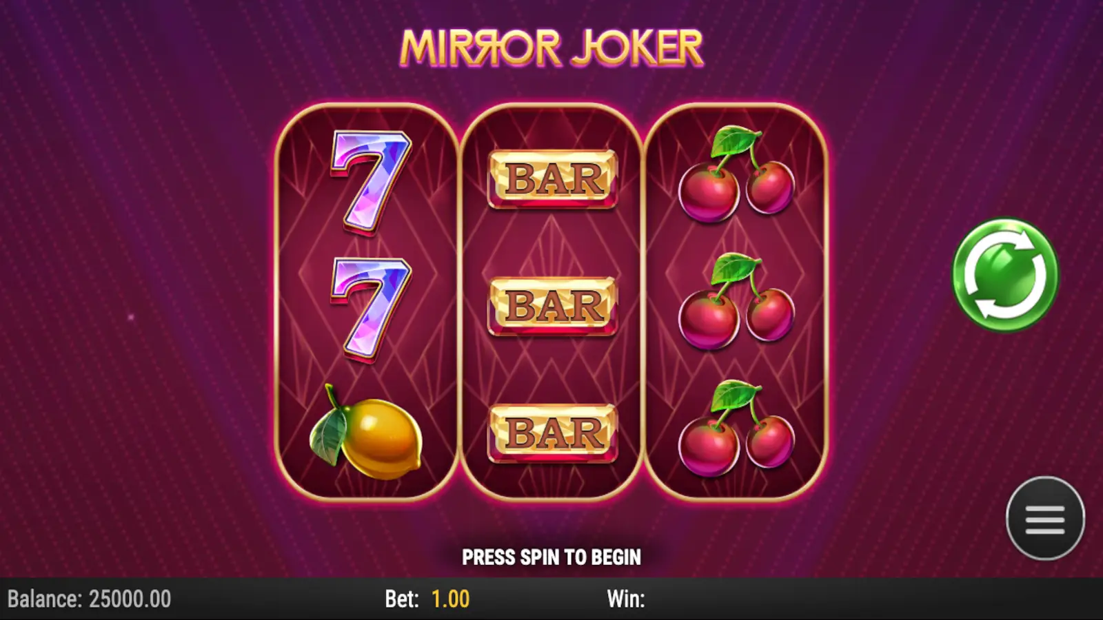 Mirror Joker Slot Rules and Gameplay