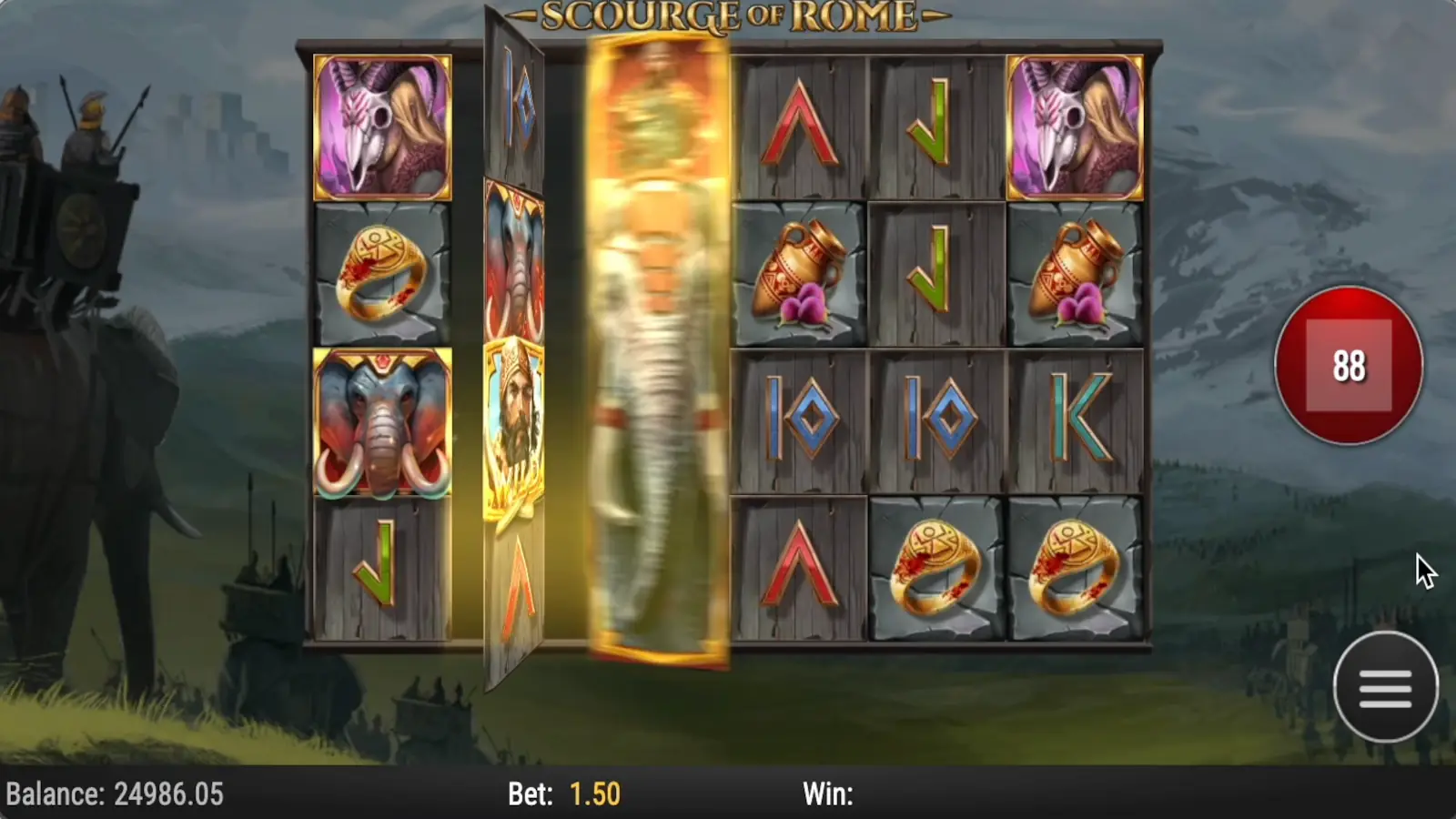 Scourge of Rome Slot Wild Flip Features