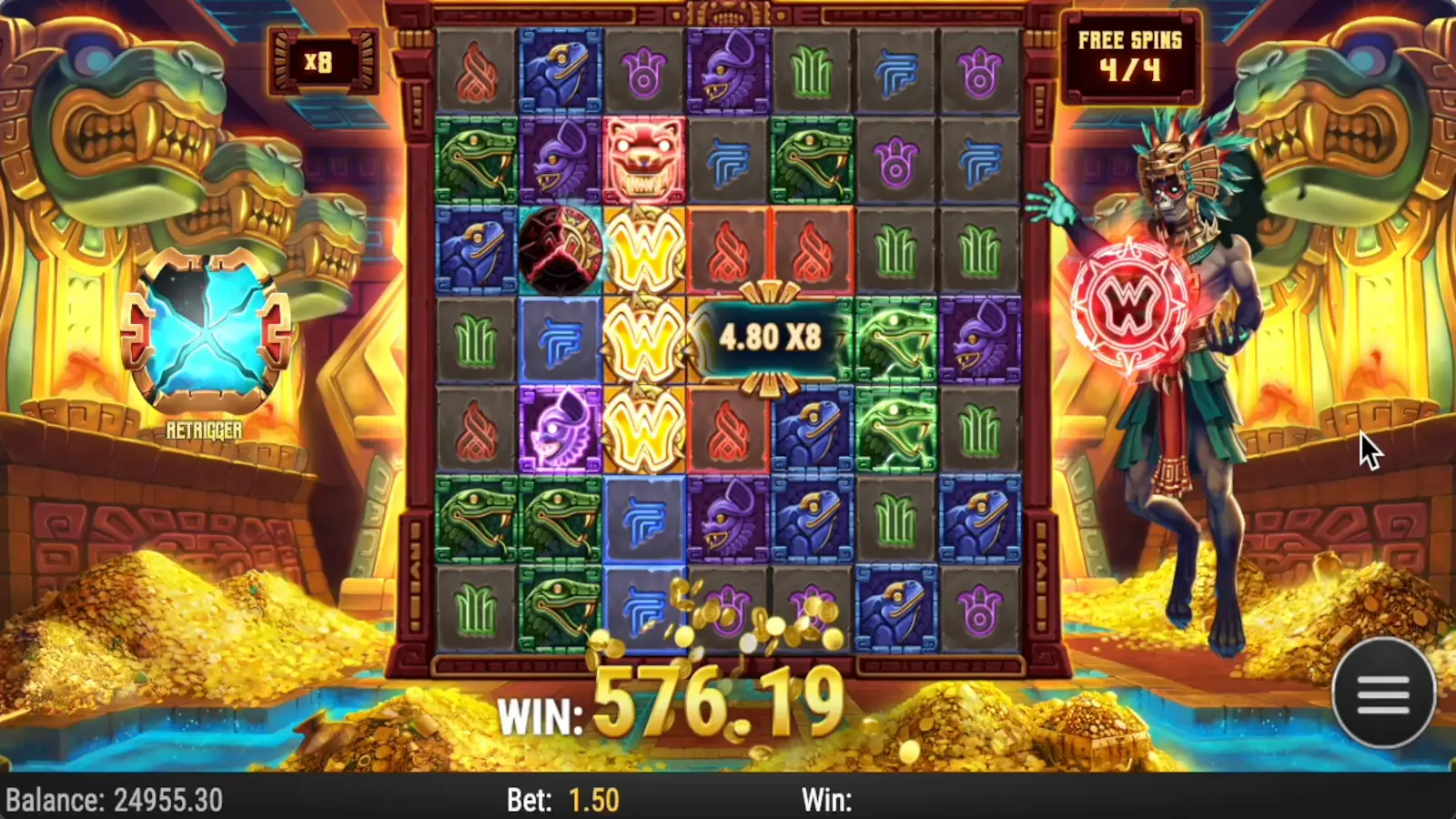 Temple of Tollan Slot Free Spins