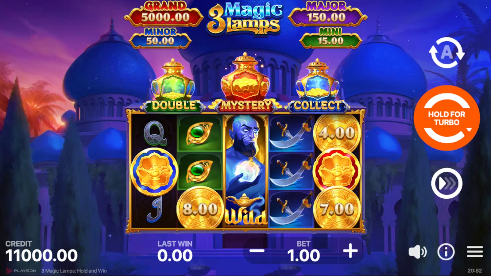 3 Magic Lamps: Hold and Win Slot Rules and Gameplay