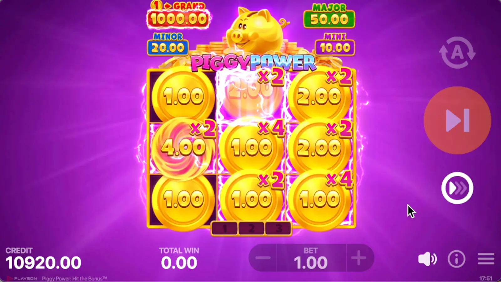 Piggy Power: Hit the Bonus Slot Power Bonus Game