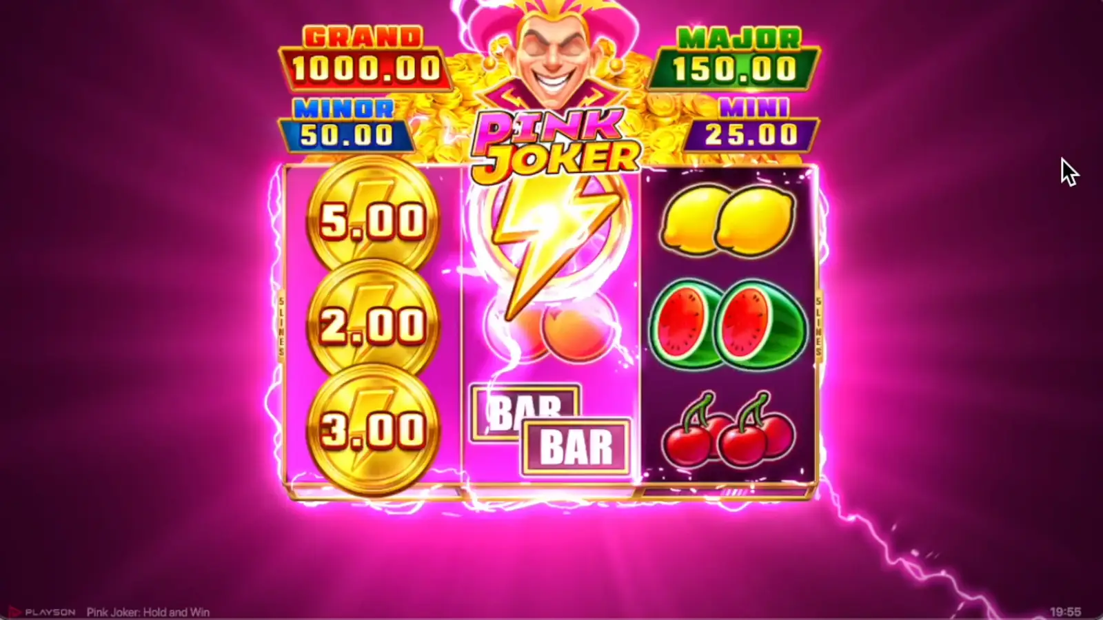 Pink Joker: Hold and Win Slot Collect Feature