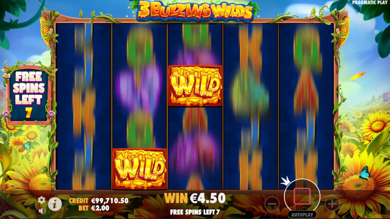 3 Buzzing Wilds Slot Random Wilds Free Spins