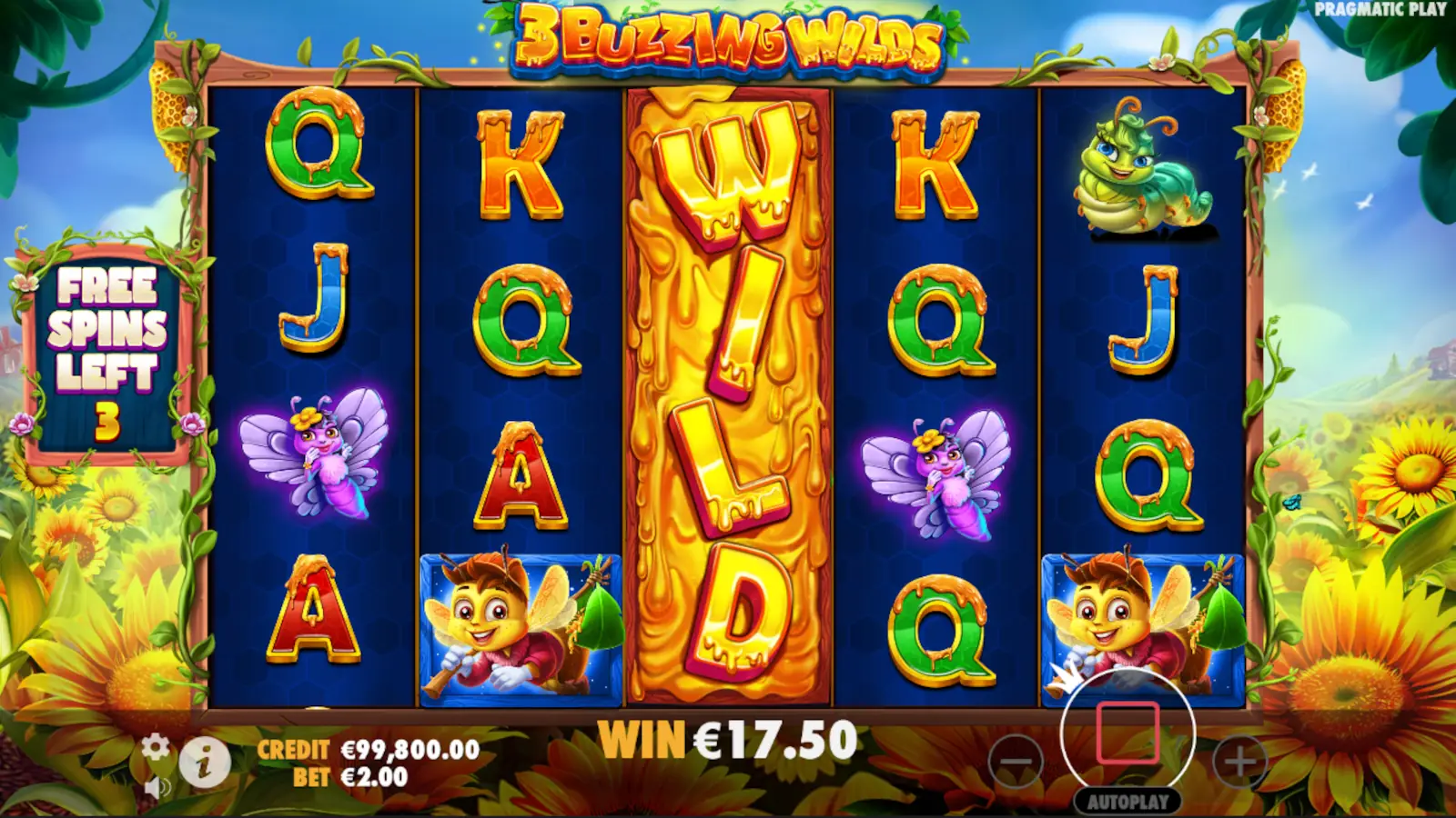 3 Buzzing Wilds Slot Expanding Wilds Free Spins