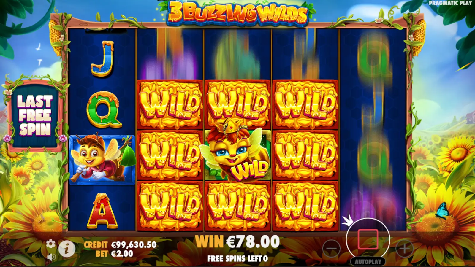 3 Buzzing Wilds Slot Surrounding Wilds Free Spins