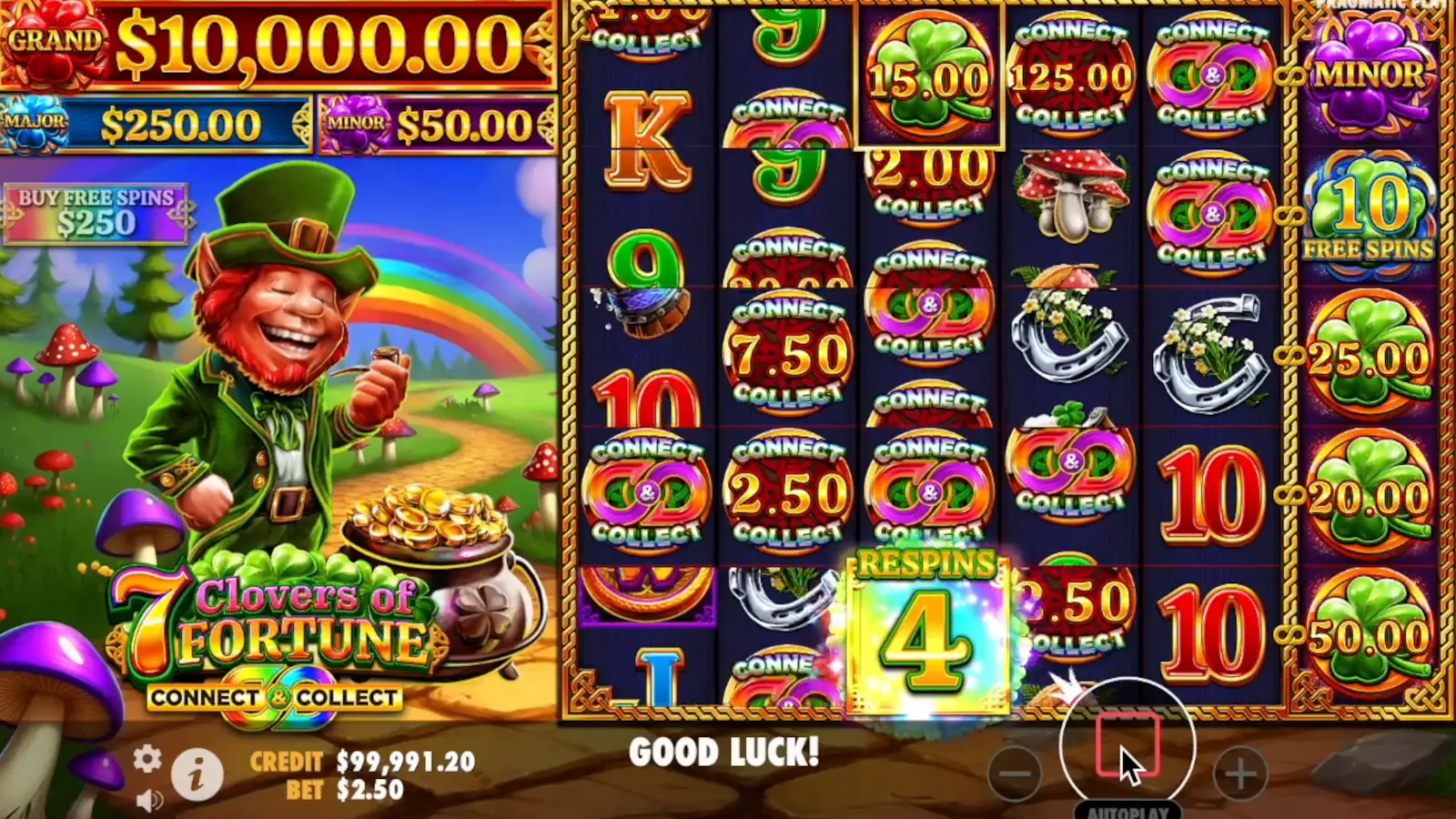 7 Clovers of Fortune Slot Random Wilds and Respins