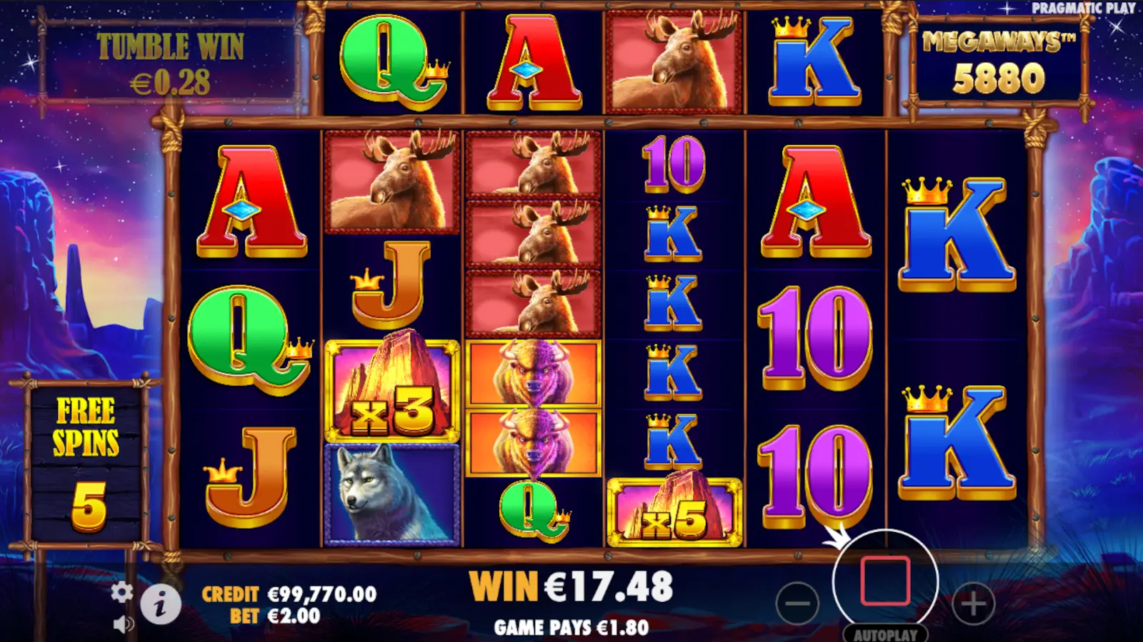 Buffalo King Megaways Slot Free Spin