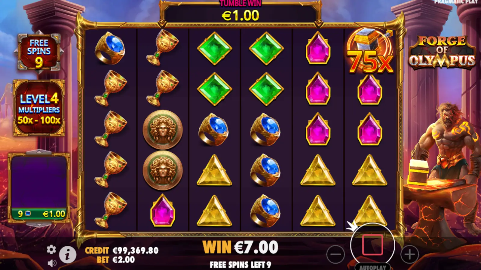 Forge of Olympus Slot Free Spins