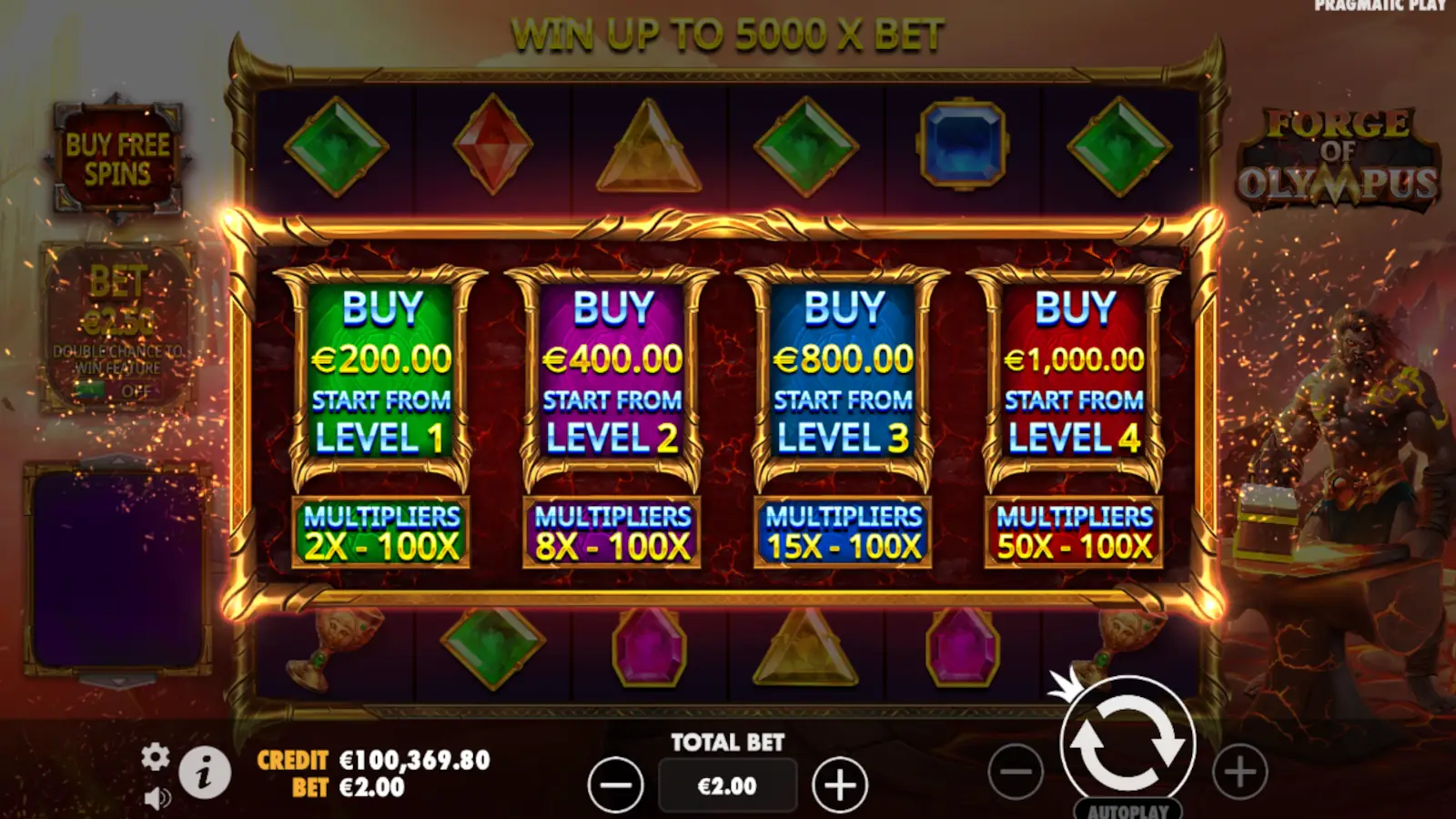 Forge of Olympus Slot Buy Free Spins