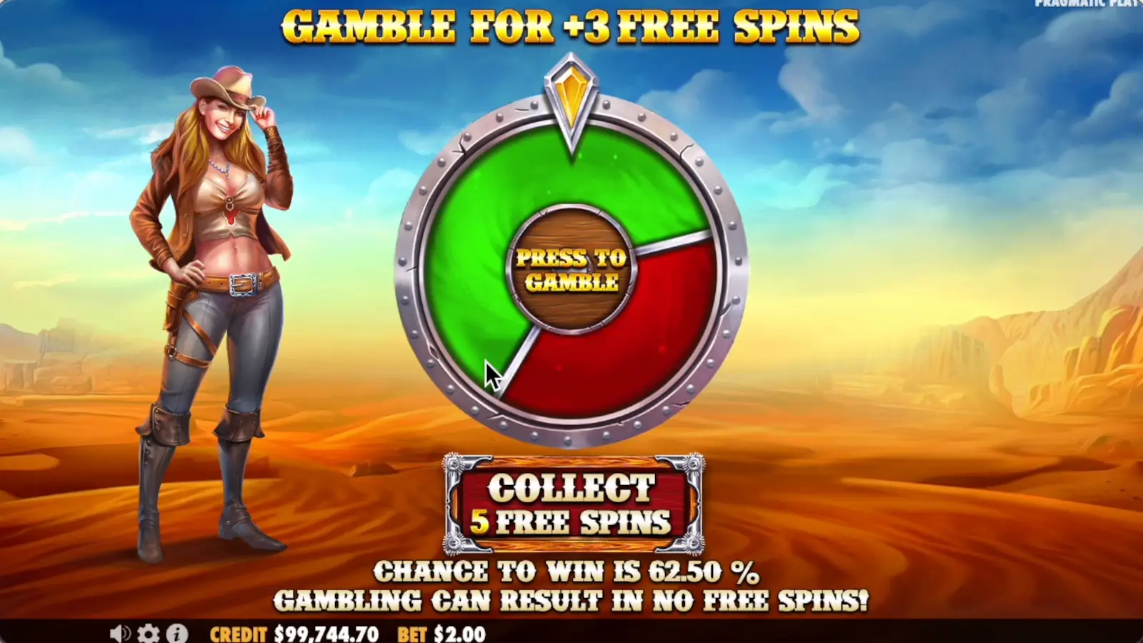 Mustang Gold Megaways Slot Free Spins Feature 1