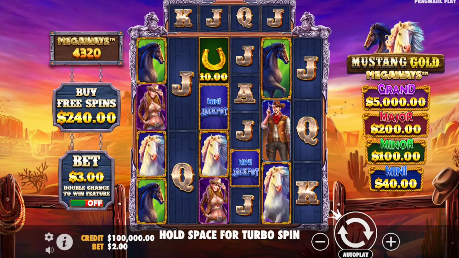 Mustang Gold Megaways Slot Rules and Gameplay