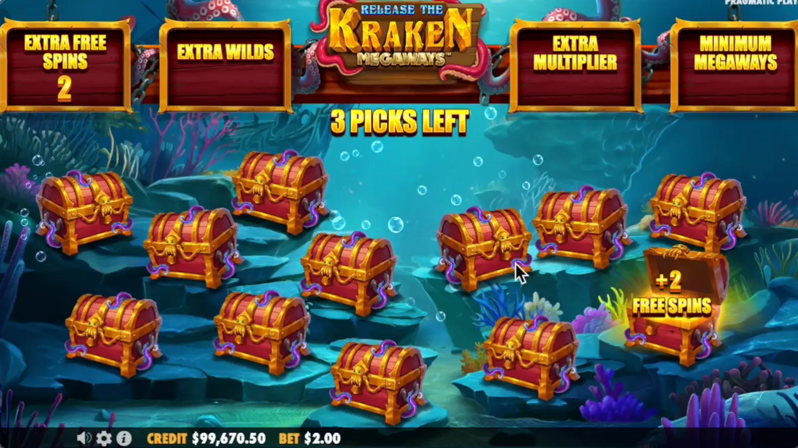 Release the Kraken Megaways Slot Free Spins 1