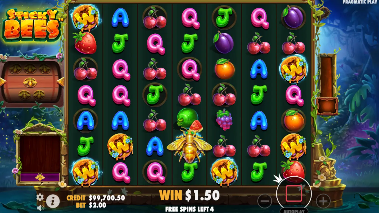 Sticky Bees Slot Free Spins