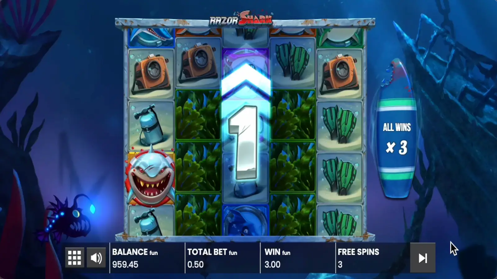 Razor Shark Slot Free Games Feature