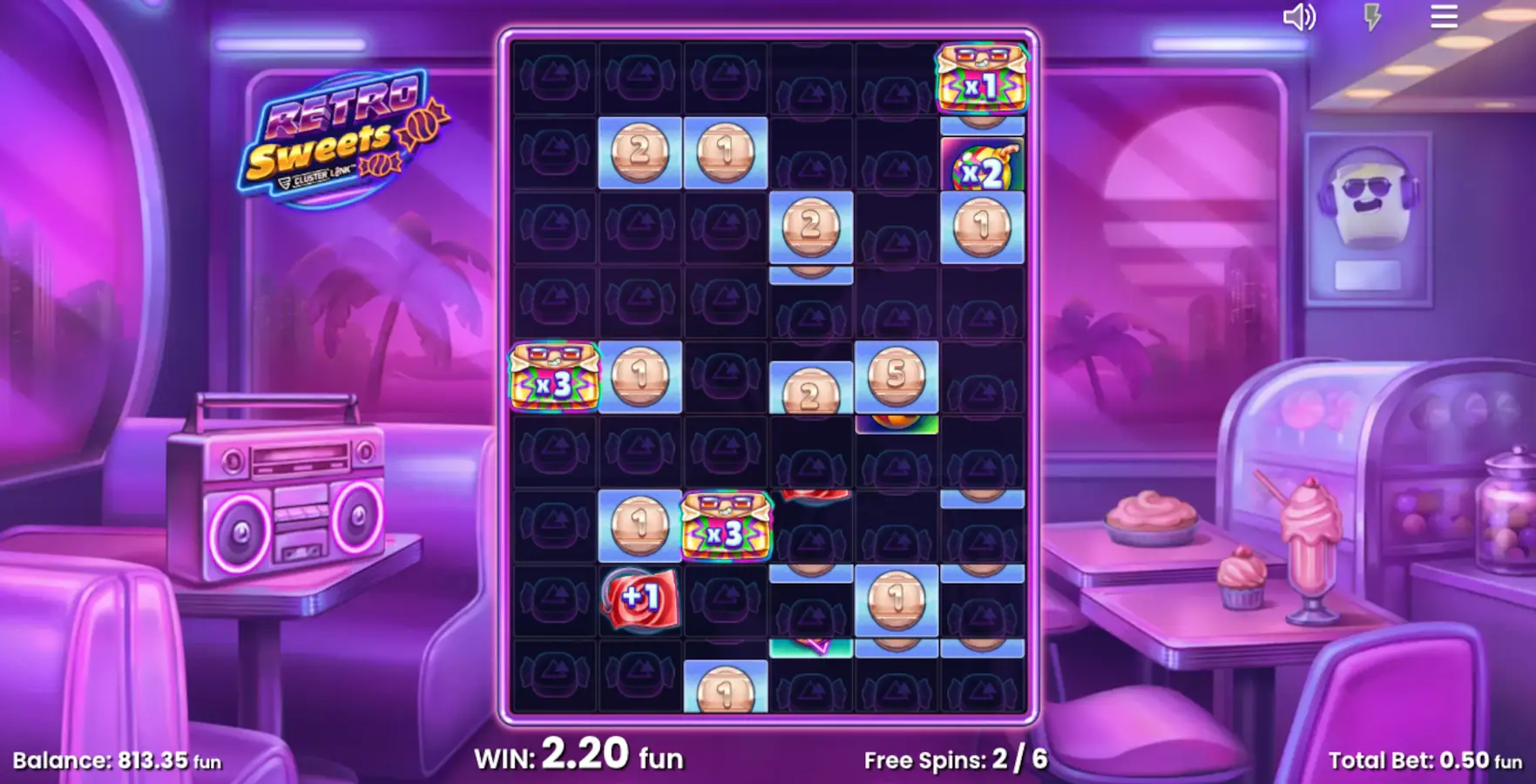 Retro Sweets Slot Free Spins