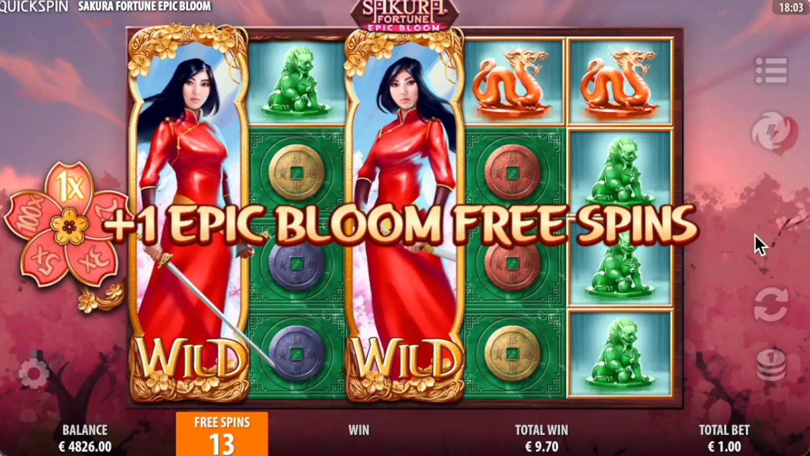 Sakura Fortune Epic Bloom Slot Epic Bloom Free Spins