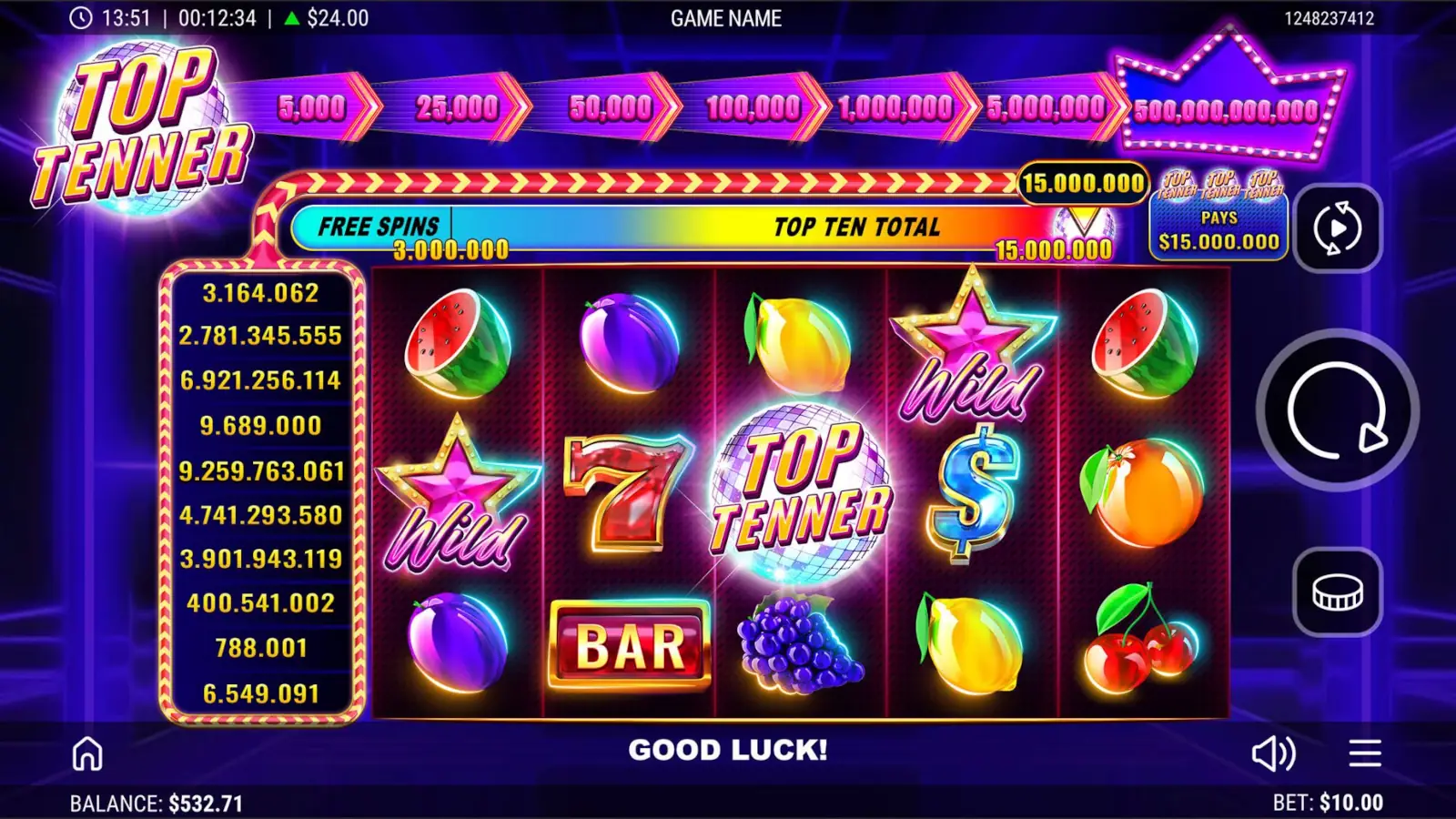 Top Tenner Slot Rules and Gameplay