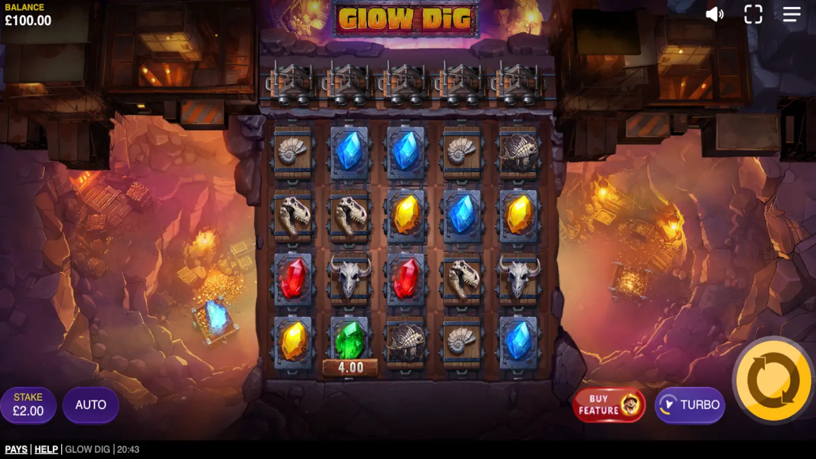 Glow Dig Slot Rules and Gameplay