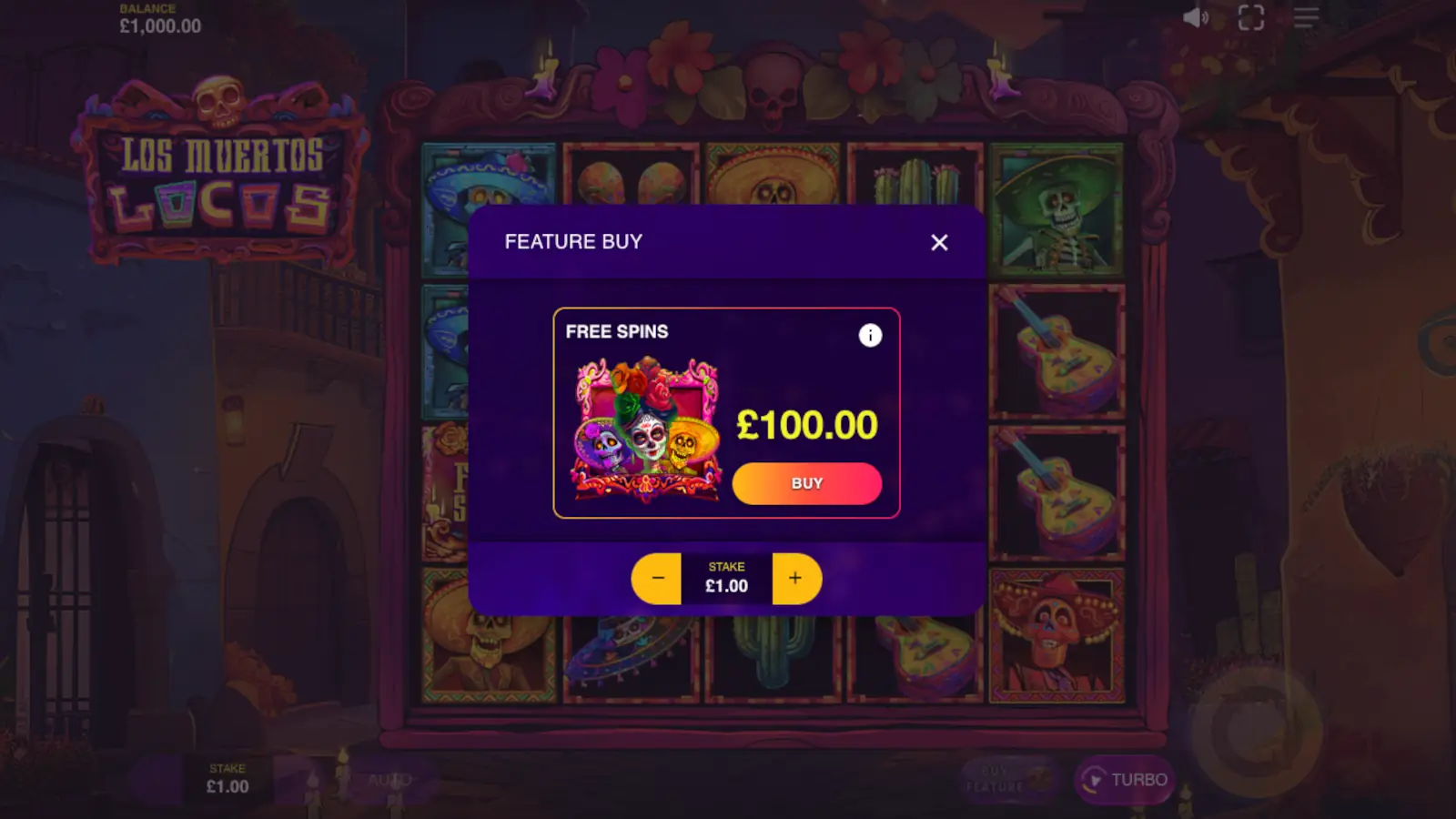 Los Muertos Locos Slot Bonus Buy