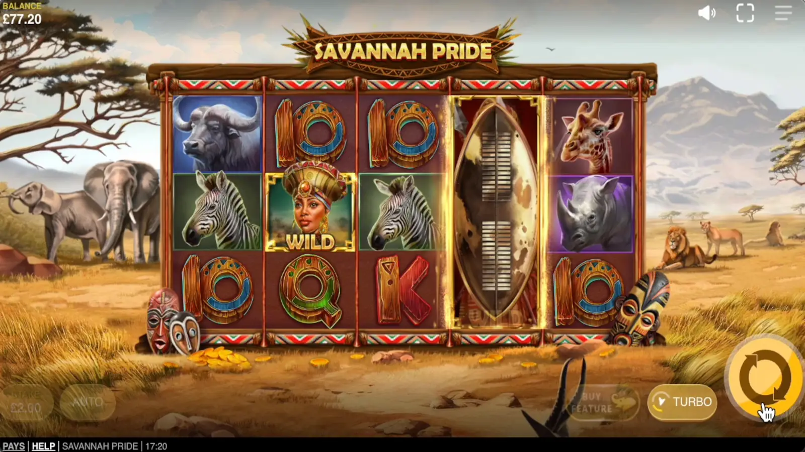 Savannah Pride Slot Princess Wild