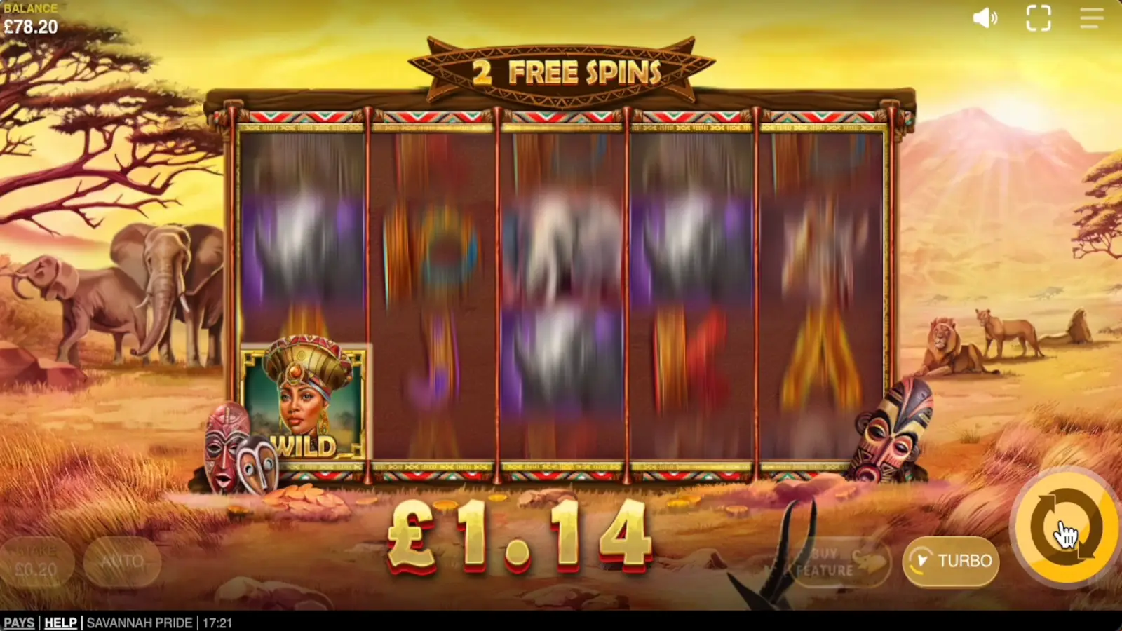 Savannah Pride Slot Free Spins