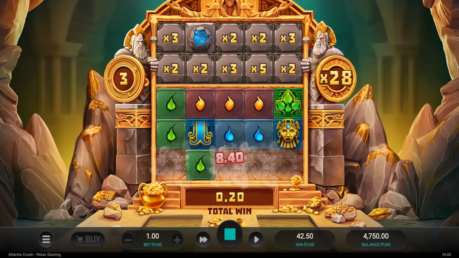 Atlantis Crush Slot Super Free Spins