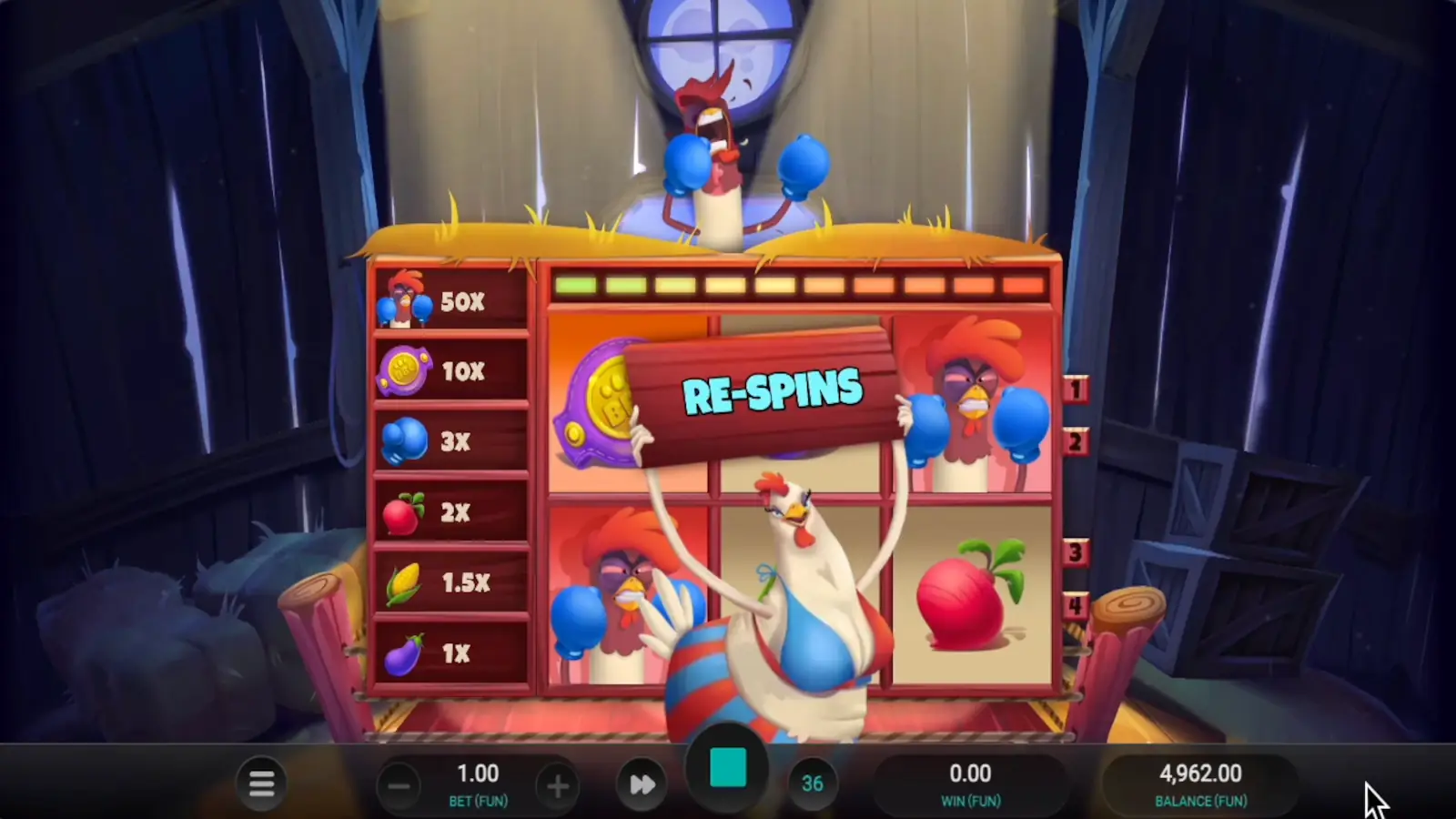 Feather Fury Slot Multiplier Respins