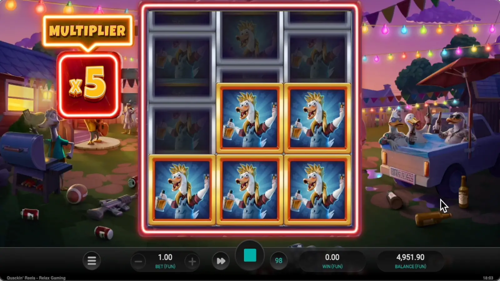 Quackin' Reels Slot Multiplier Respins Feature