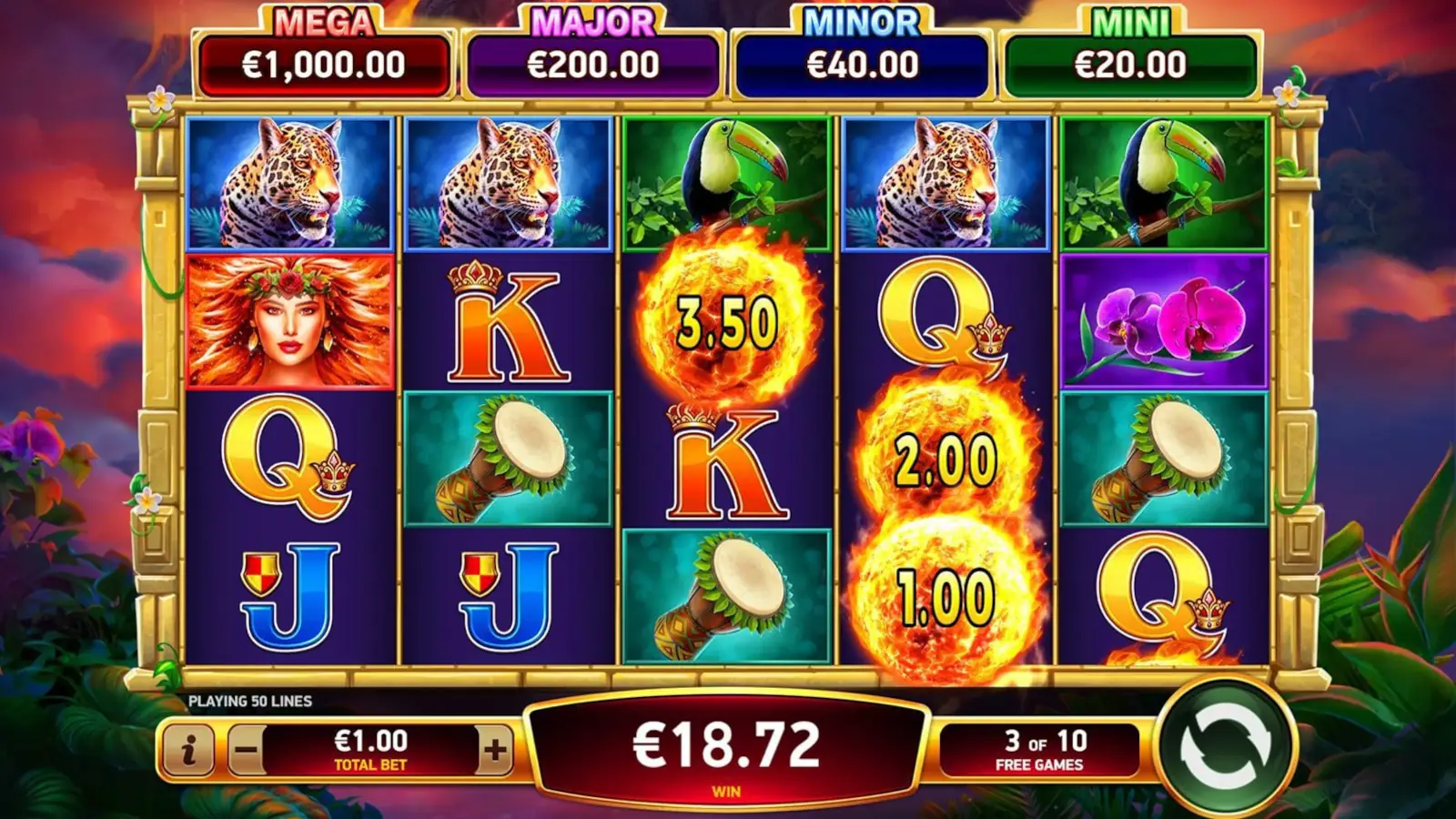 Volcano Rising Free Spins