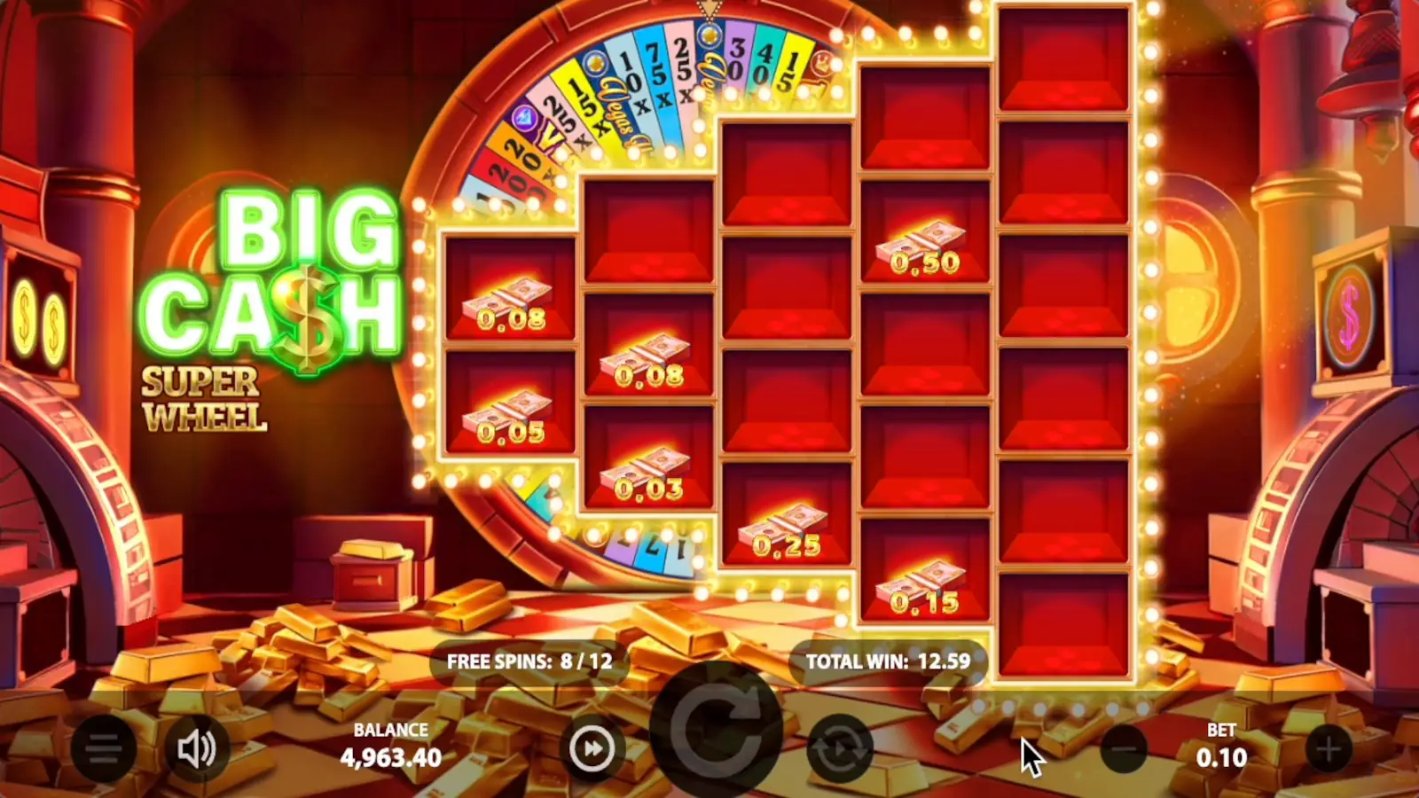 Big Cash Super Wheel Slot Free Spins 2