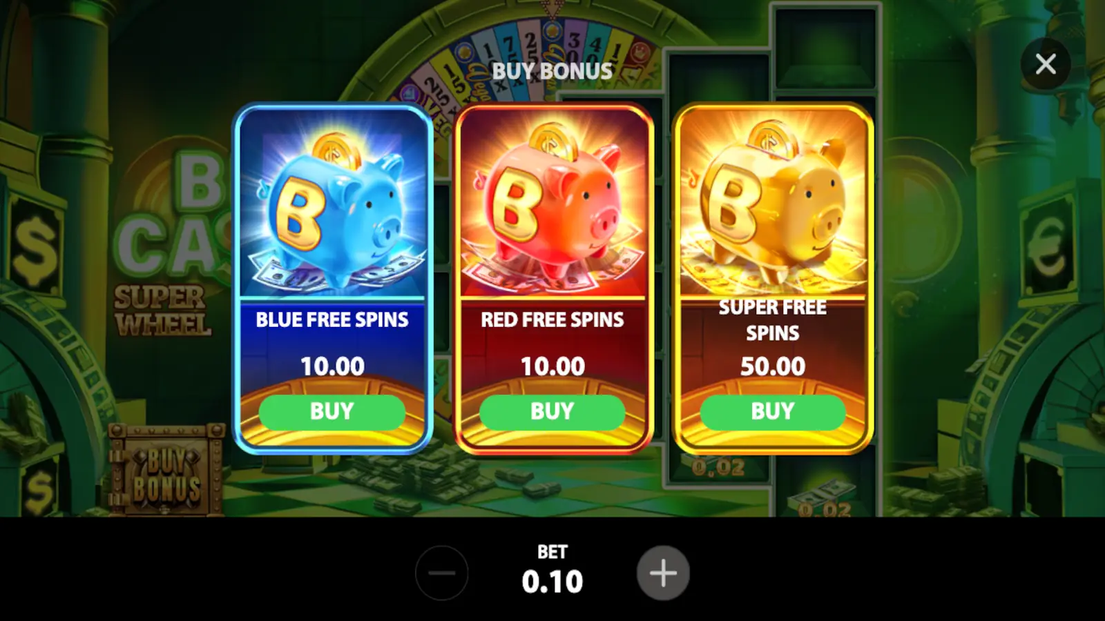 Big Cash Super Wheel Slot Buy Feature