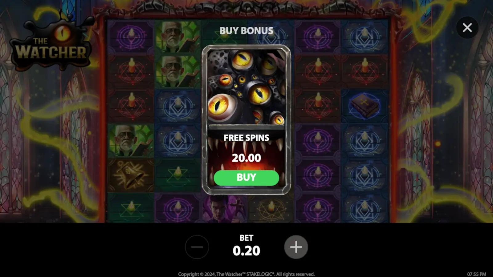 The Watcher Slot Buy Feature