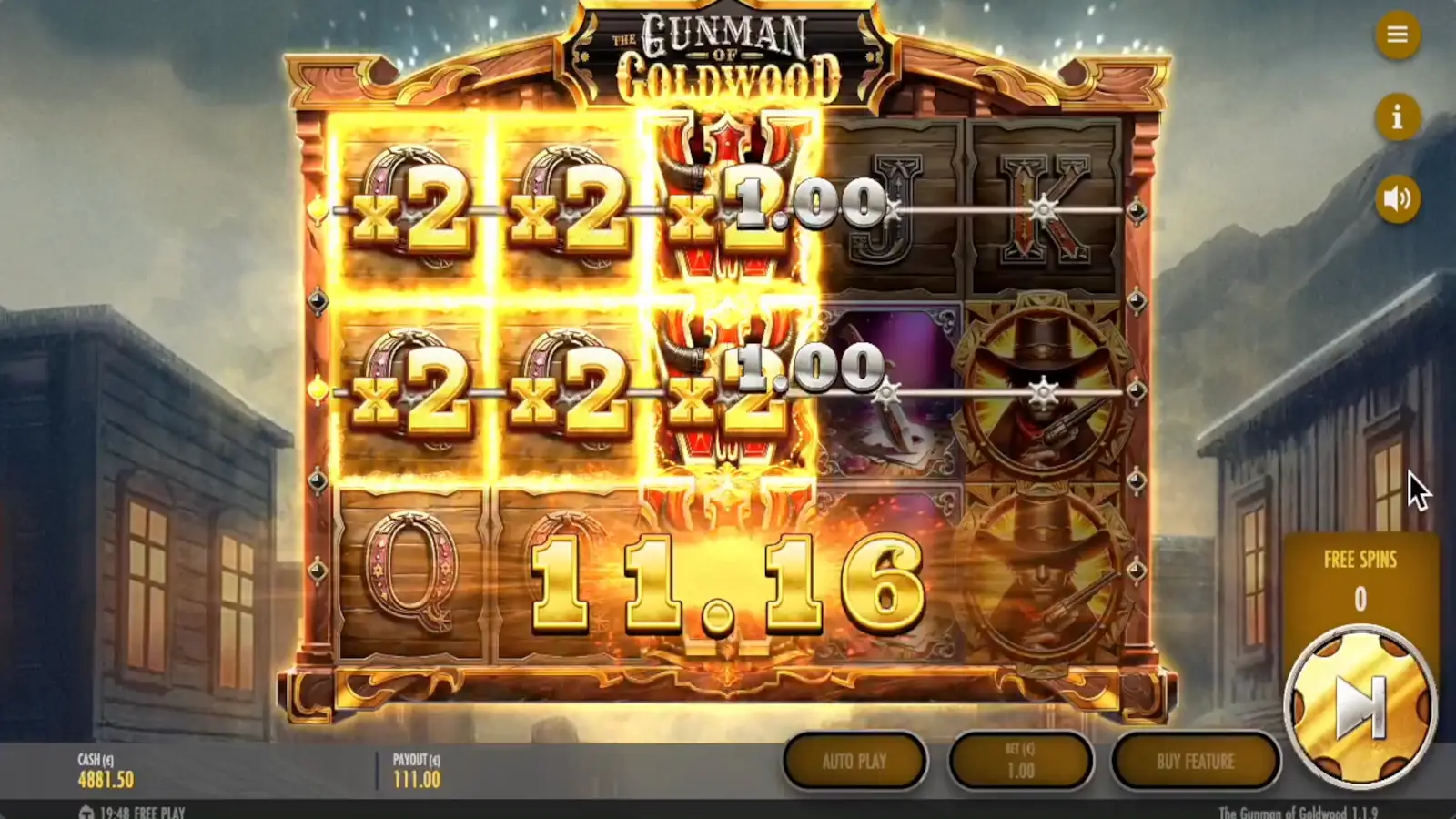 The Gunman of Goldwood Slot Bonus Game – Free Spins