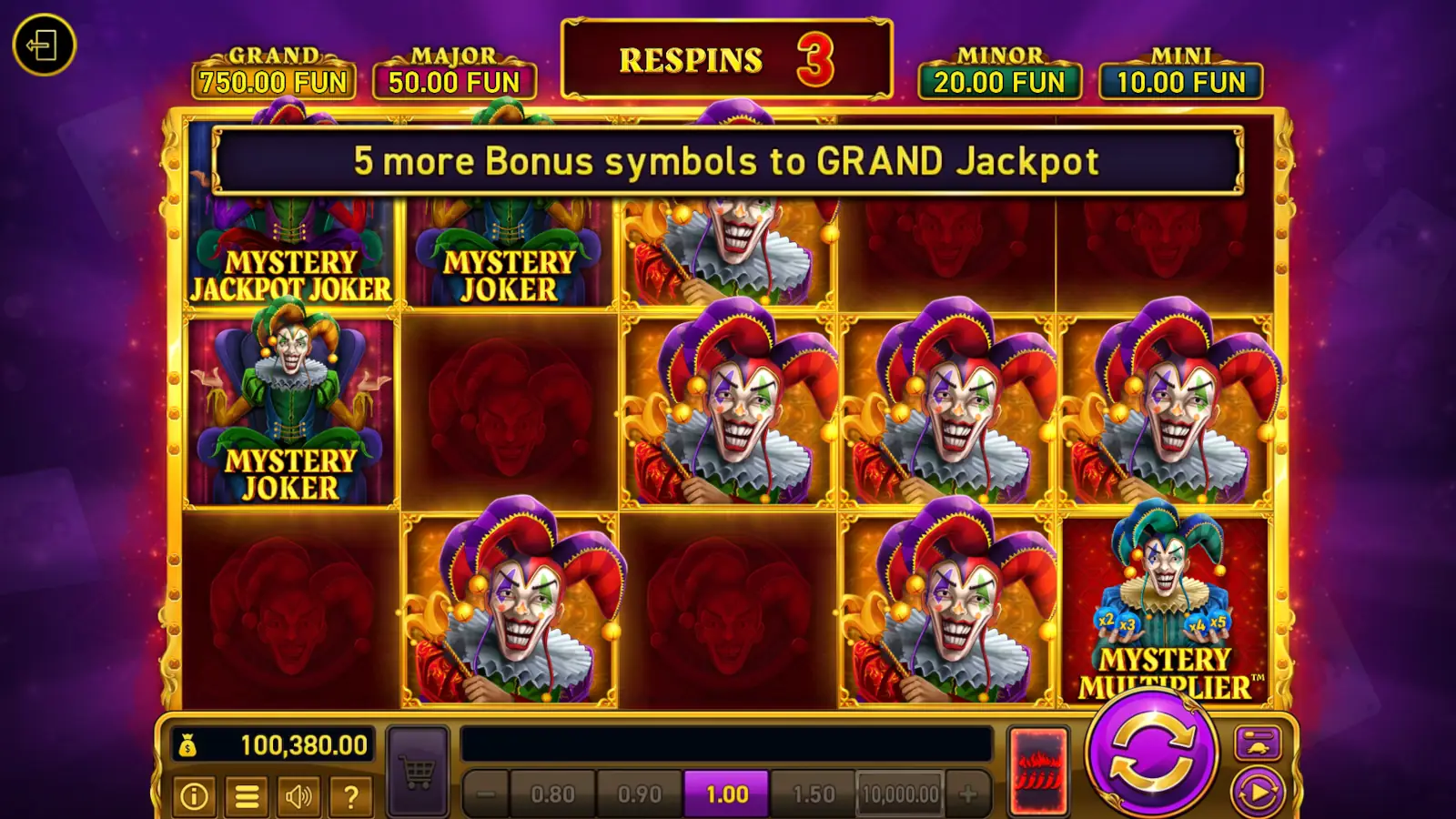 Mighty Symbols: Jokers Slot Jokers Rampage™ Bonus Game