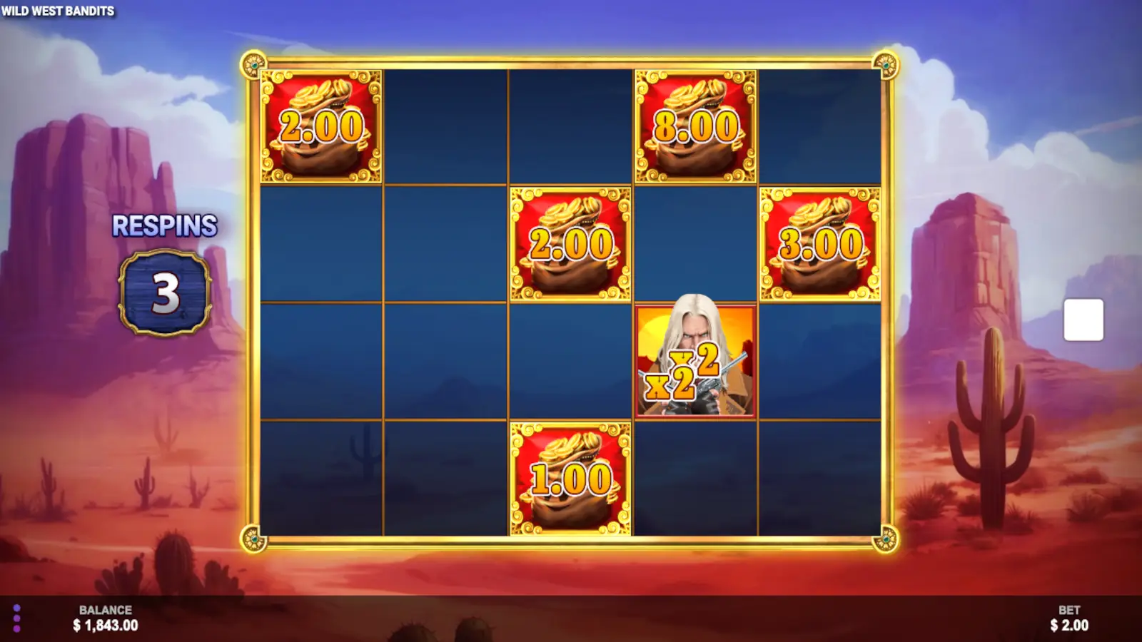 Wild West Bandits Slot Bonus Feature and Respins