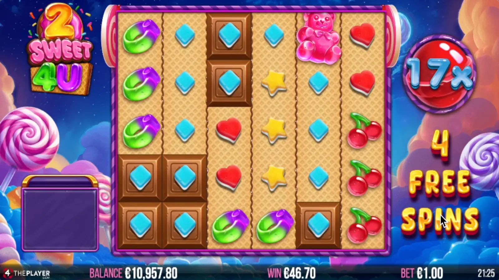 2 Sweet 4 U Slot Free Spins Feature