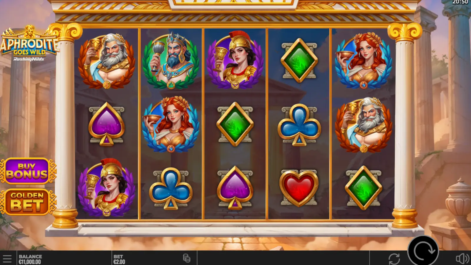 Aphrodite Goes Wild RushingWilds Slot Rules and Gameplay