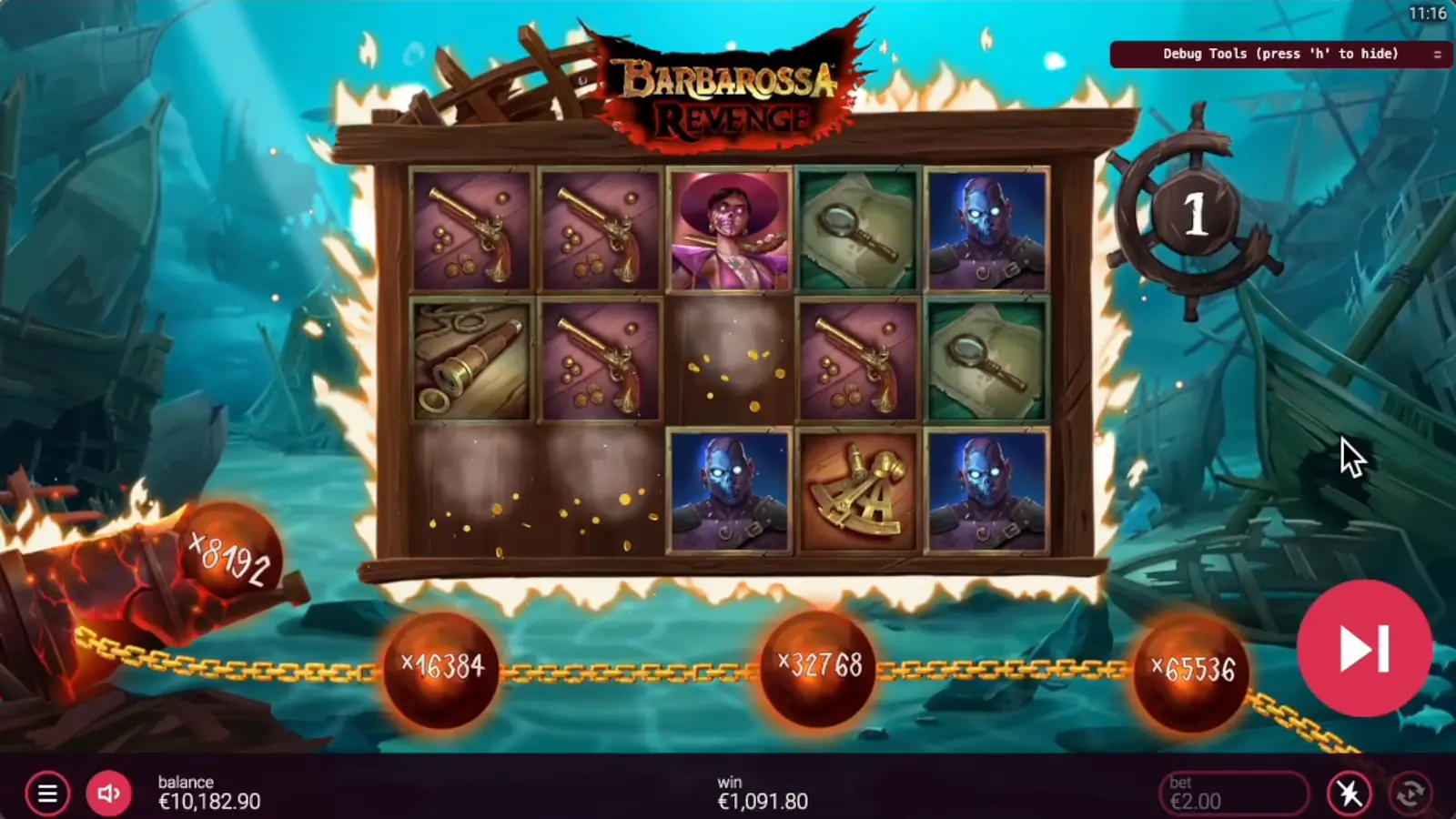 Barbarossa Revenge Slot Free Spins