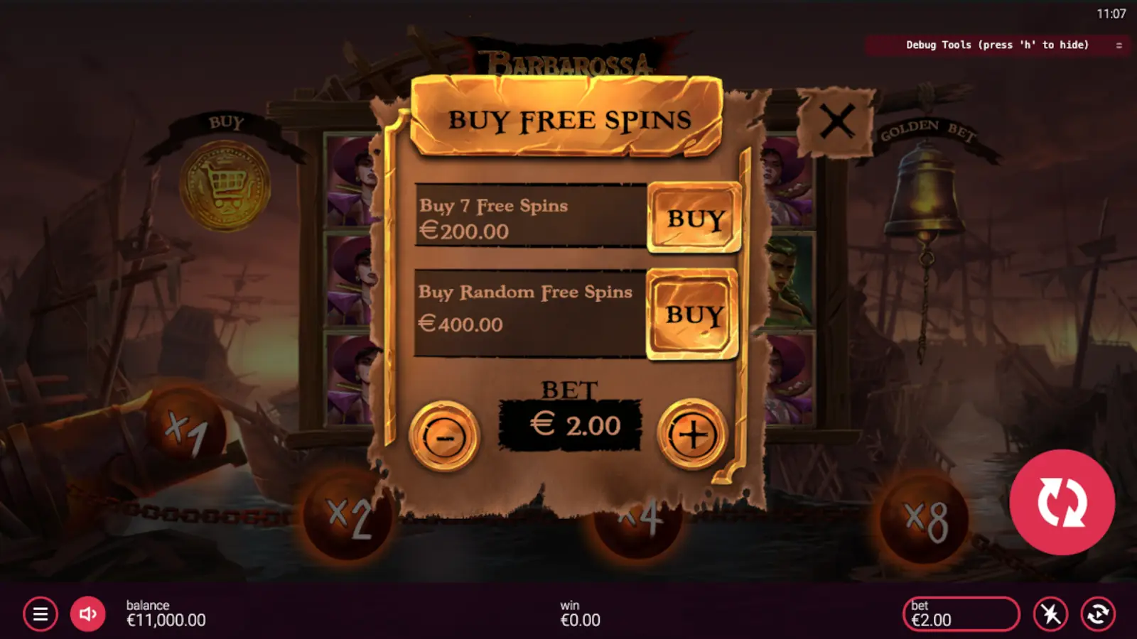 Barbarossa Revenge Slot Feature Buy